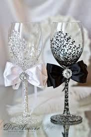 Bride and Groom Champagne Glassses