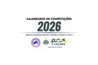 Previsão de Calendário de Competições 2026