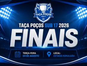Taça Poços Sub-17 2026 tem finais definidas
