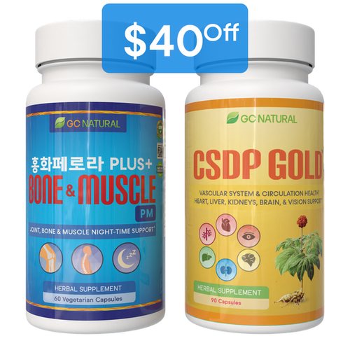 Bone & Muscle (홍화페로라 PLUS+) + CSDP GOLD | GC Natural