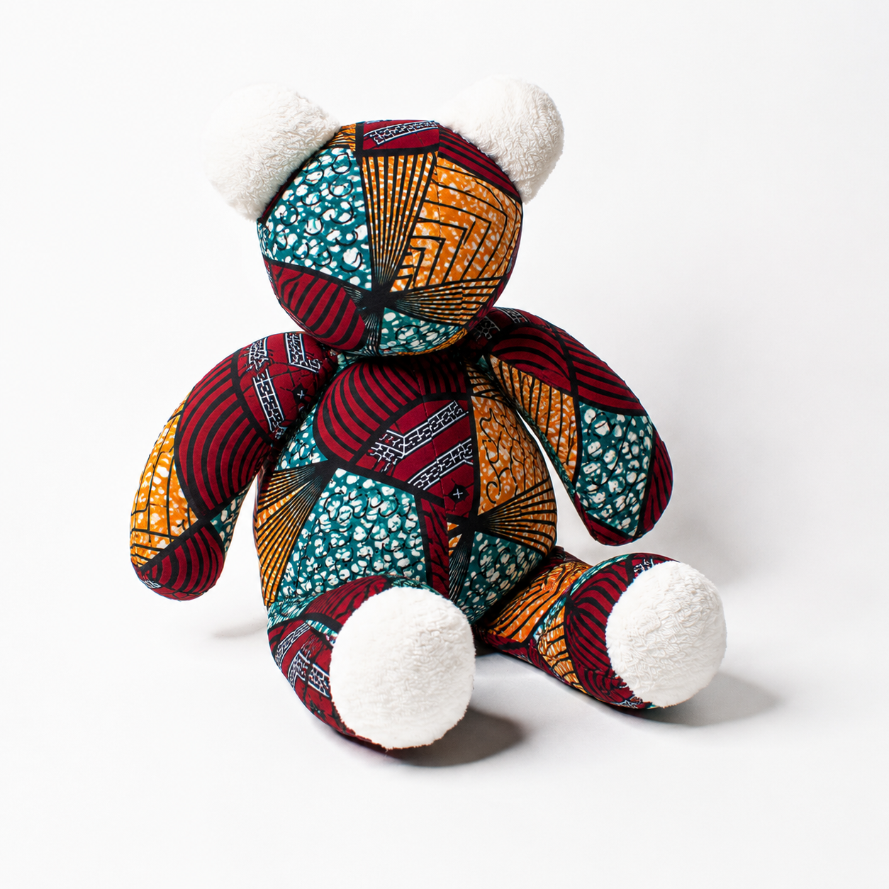 Doudou wax - Rouge et orange