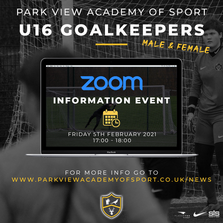 U16 Goalkeepers Zoom Presentation