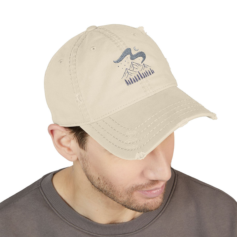 Thumbnail: Aurora Drift Distressed Hat (Embroidered)