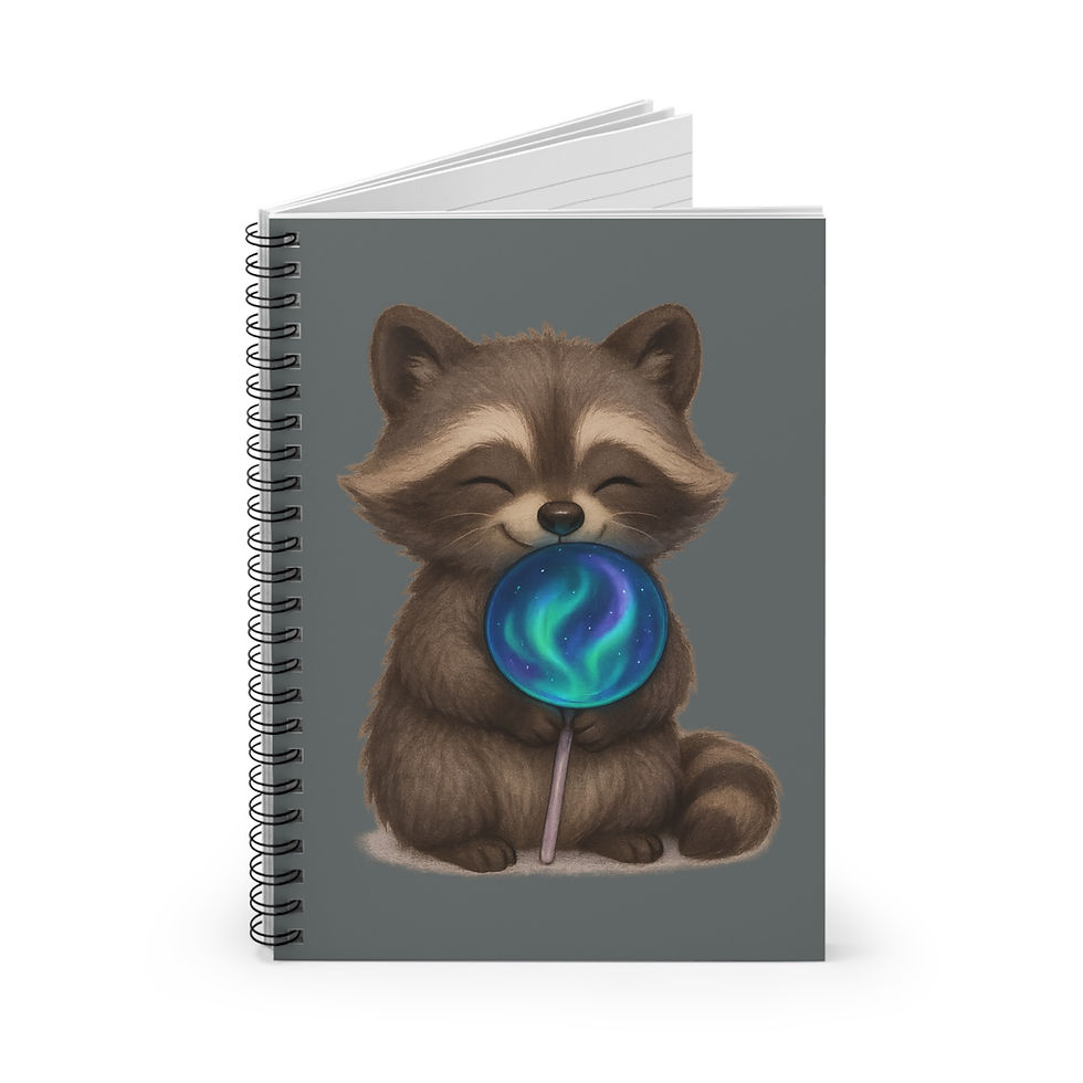 Thumbnail: Mystic Pop Raccoon Spiral Notebook
