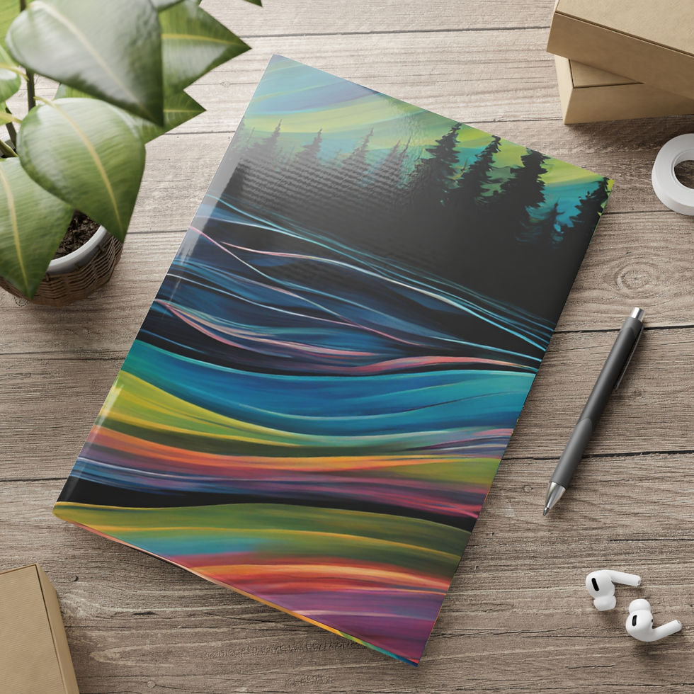 Aurora Forest Hardcover Puffy Notebook