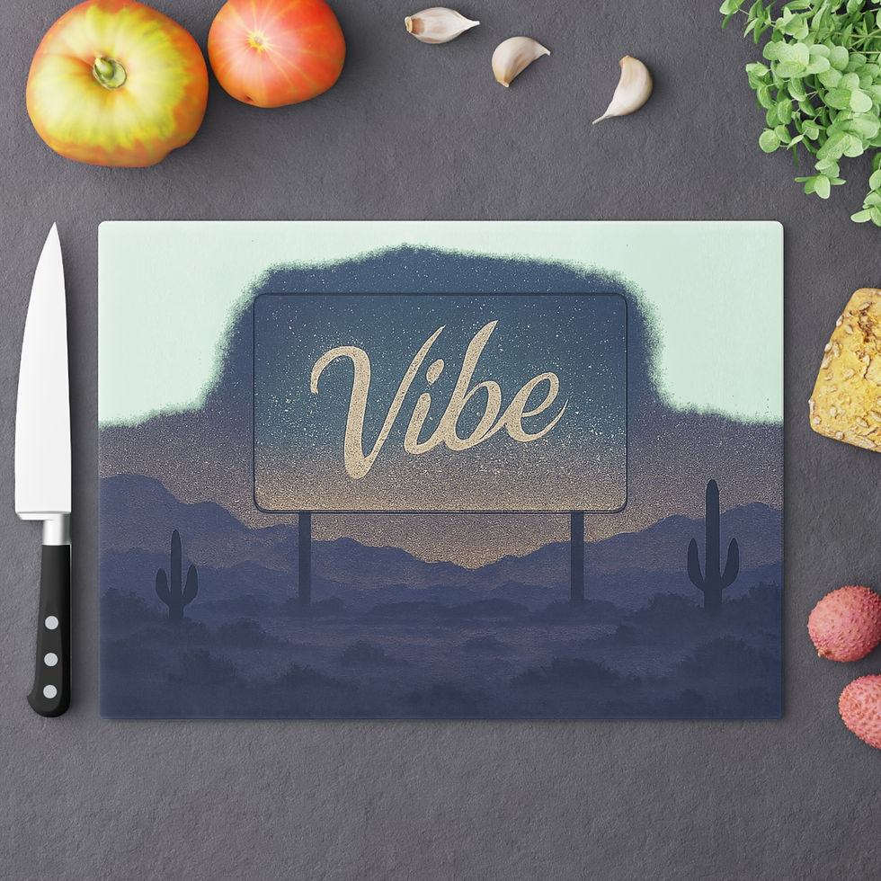 Desert Vibe Glass Cutting Board