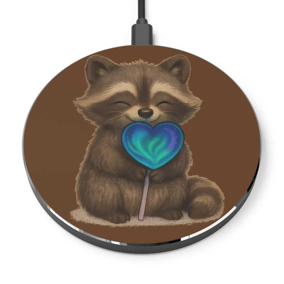 Love Pop Raccoon Wireless Charger