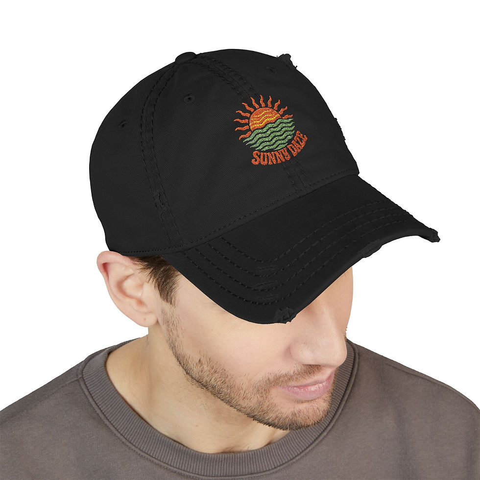 Thumbnail: Sunny Daze Retro Distressed Hat (Embroidery)
