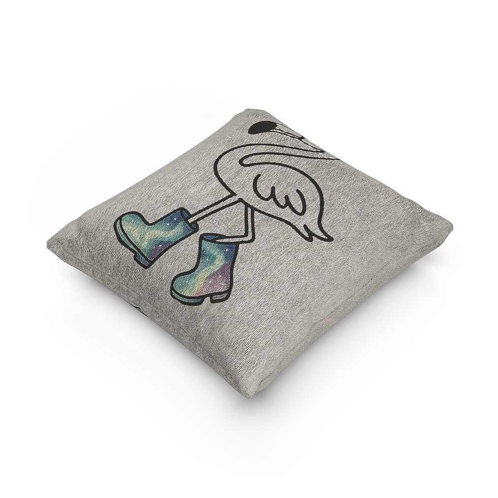 Thumbnail: Woven Pillow I Flaminglow