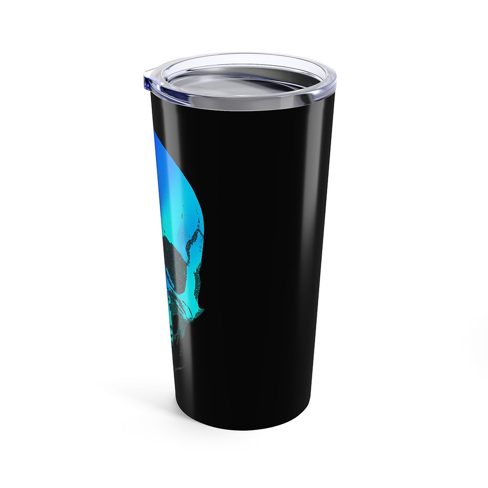 Thumbnail: Blue Ember Skull Tumbler 20oz