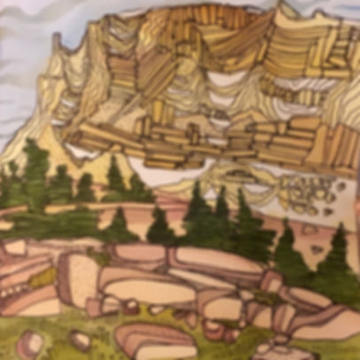 Walk up Whitney Pacific Crest Trail Art Print