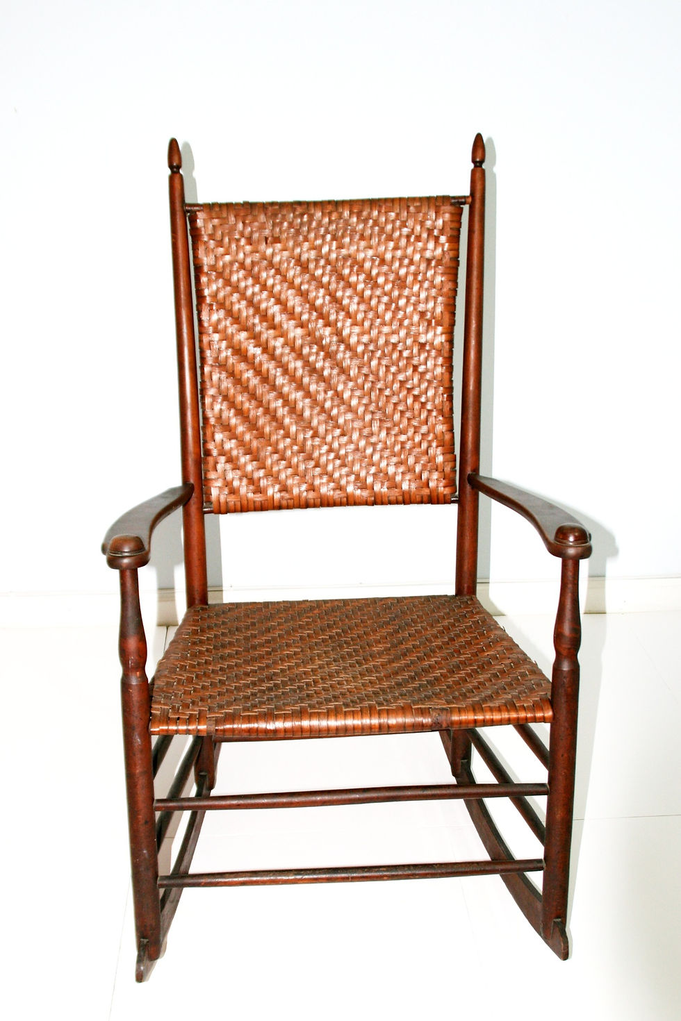 Beautiful 19thC Shaker "Style" Rocking Chair with Original Splint Seat