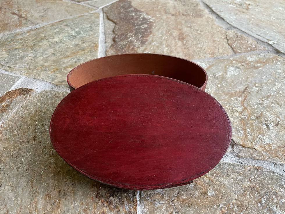 Thumbnail: Oval Pantry Box in Cherry Red