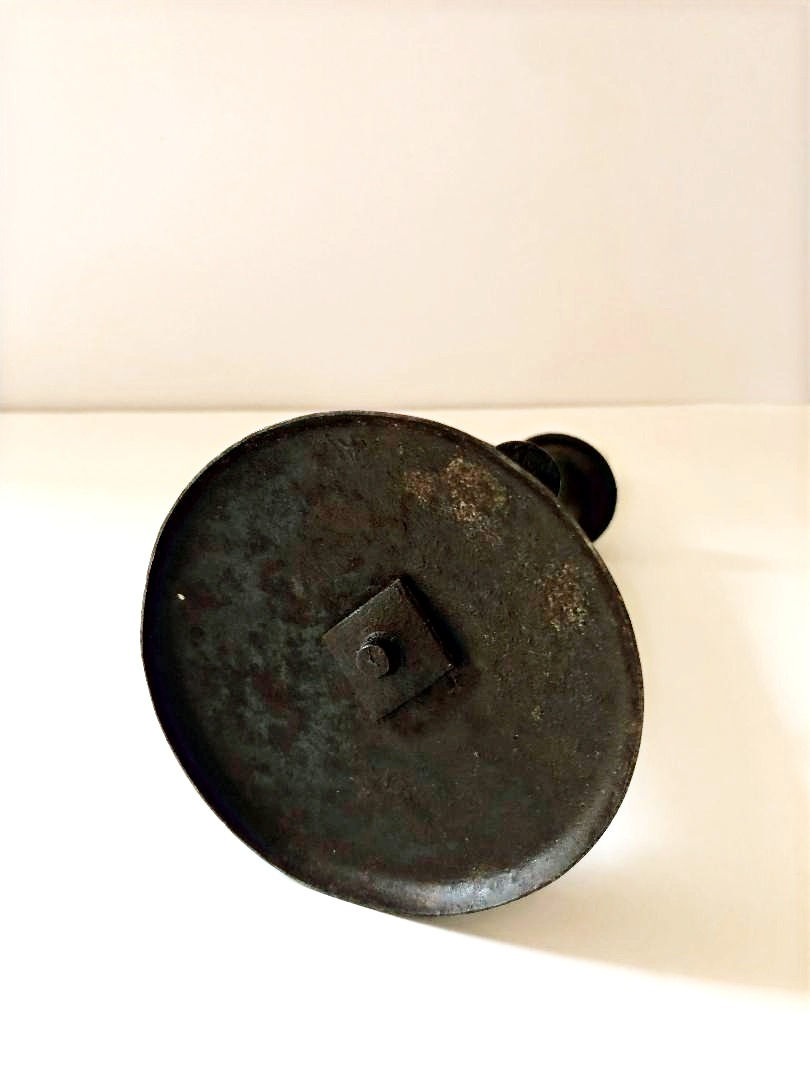 Thumbnail: Primitive 19th C Hogscraper Candlestick