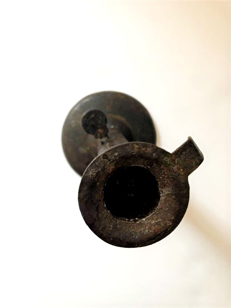 Thumbnail: Primitive 19th C Hogscraper Candlestick