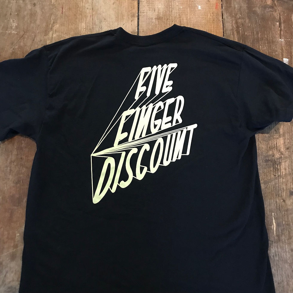 Thumbnail: 'FIVE FINGER DISCOUNT TEE & TOTE' - BLACK