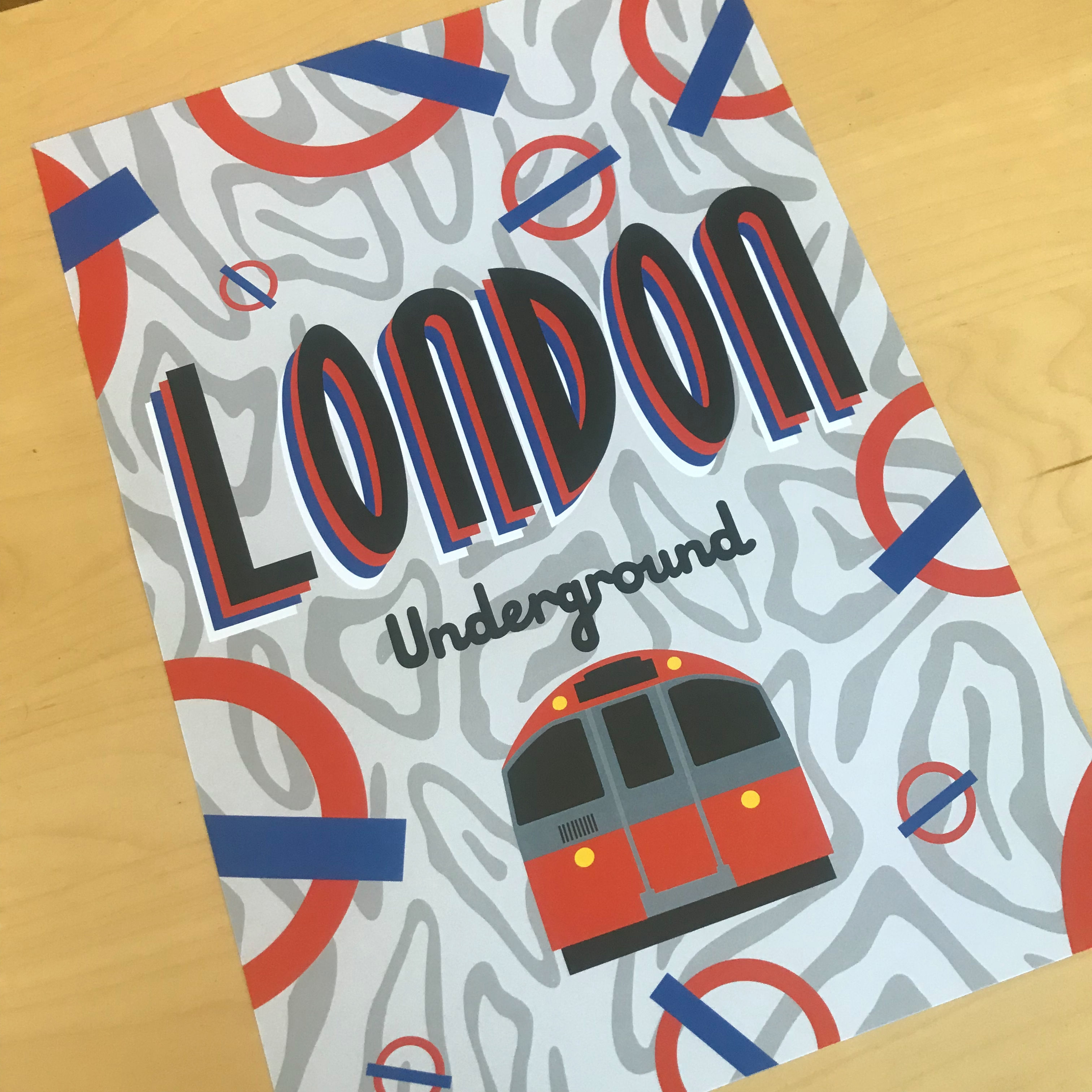 ‘LONDON UNDERGROUND‘  A3 print 