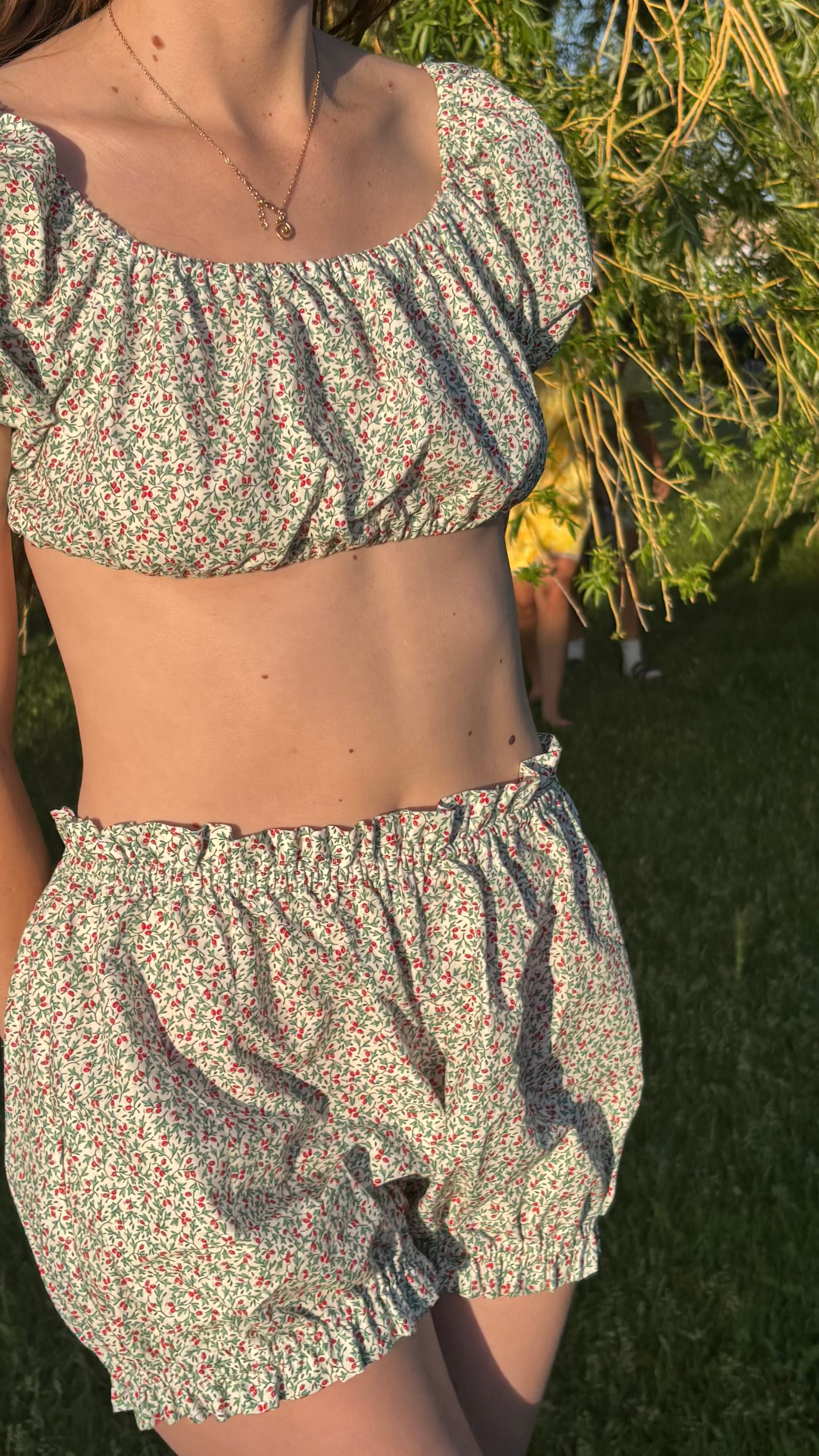 Bloomer and Prairie Top Matching Set/ S-M