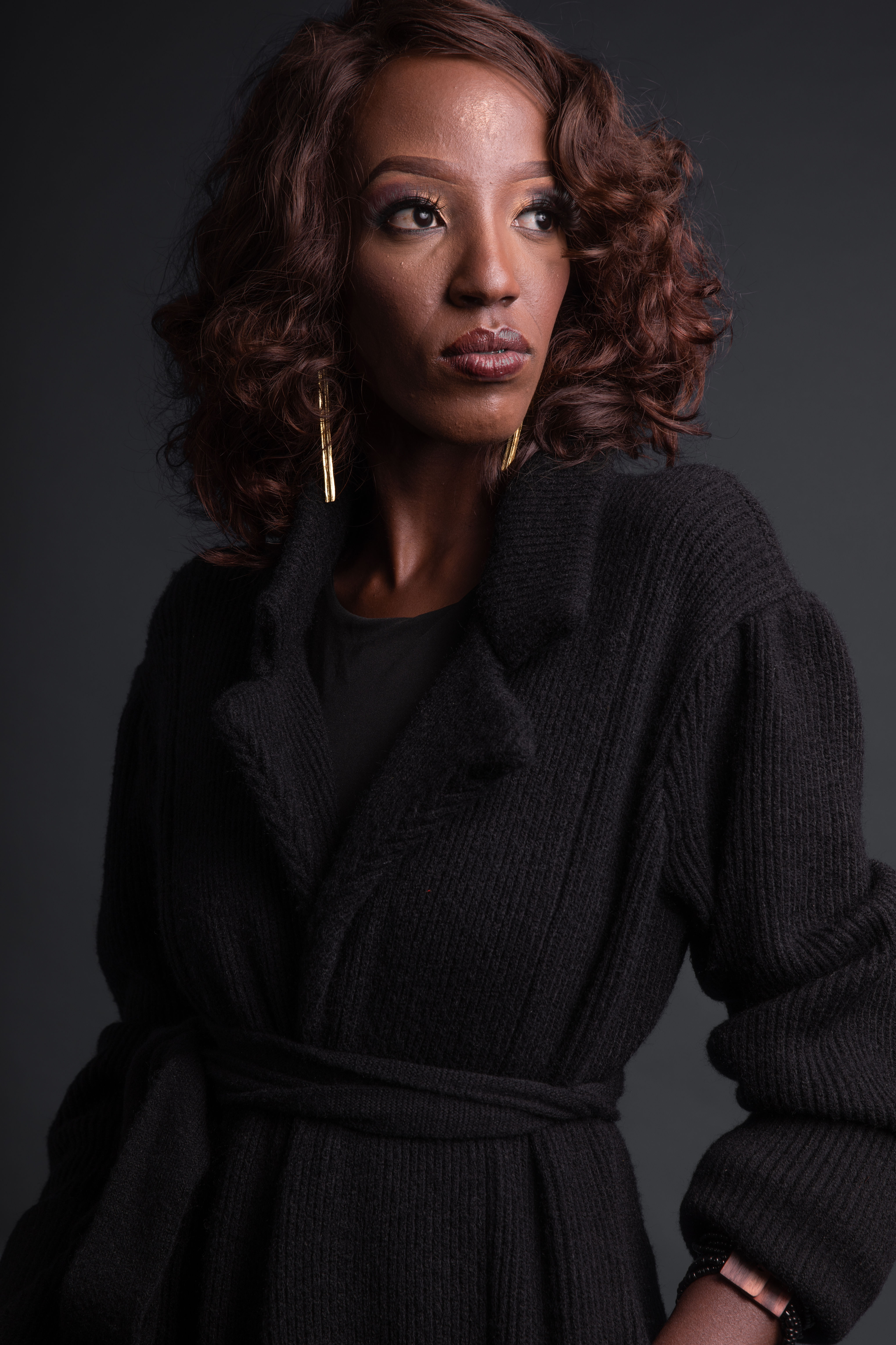 GOLD FULANI DROP EARRING