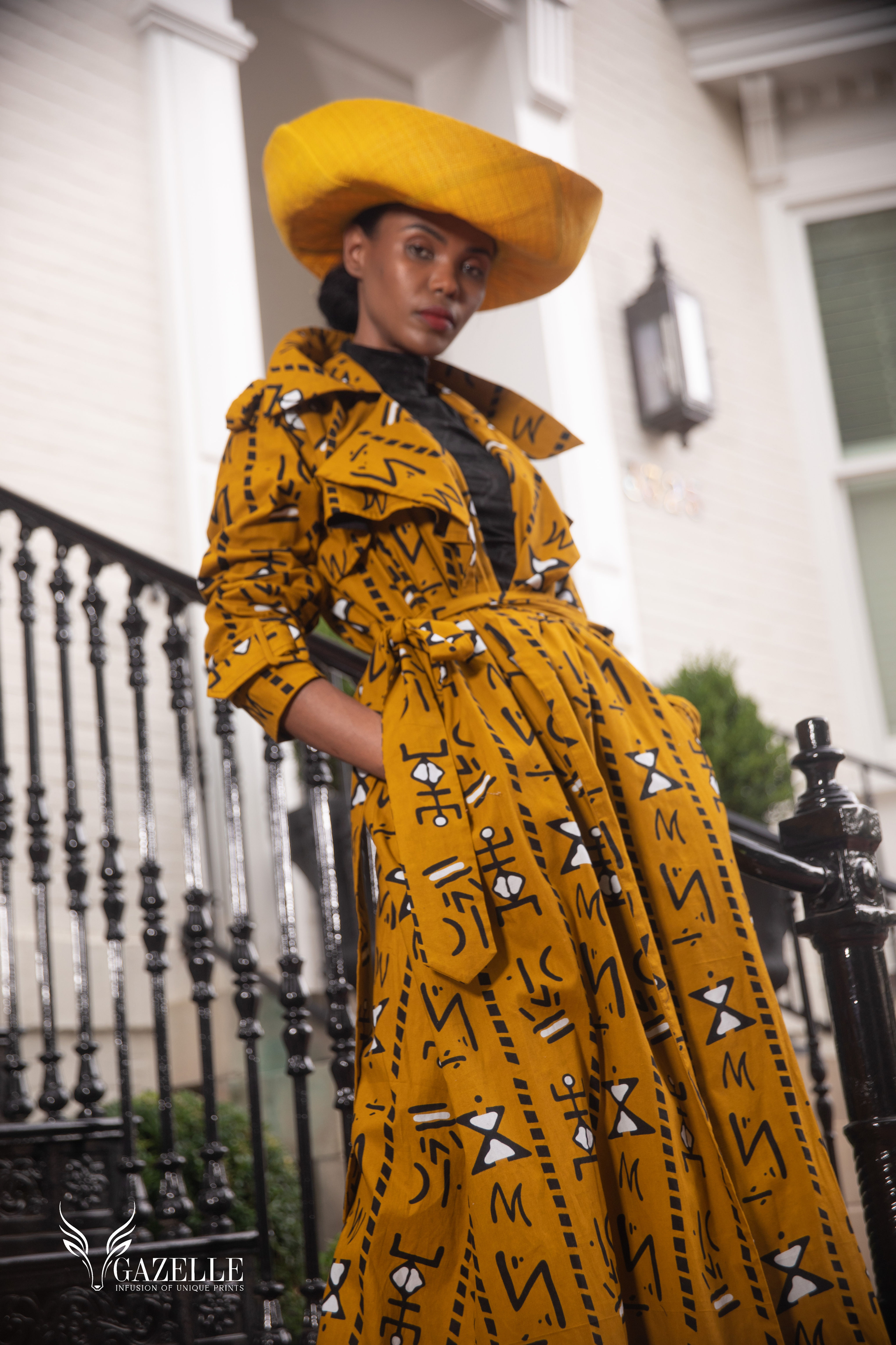 Gazelle Mustard African Print Jacket