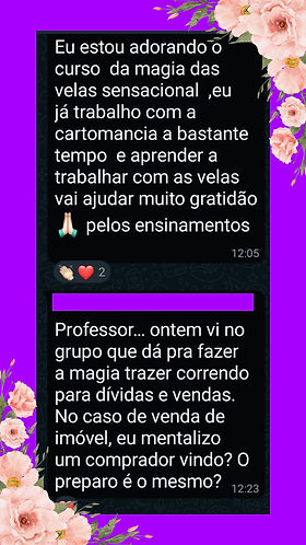 Curso de magia das velas testemunho de sucesso