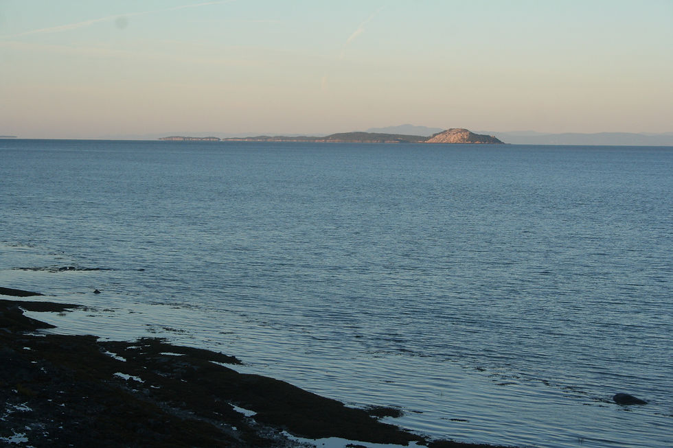 L'aube sur le Fleuve Saint-Laurent
