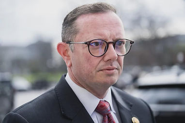 Rep. Eric Burlison, R-Mo., talks with reporters outside the U.S. Capitol on Thursday, March 19, 2026. (Tom Williams/CQ-Roll Call, Inc via Getty Images)