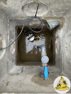 Création de deux regards + installation d'une pompe de relevage.