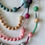 Thumbnail: Multi-Strand Cambodian Silk Bead Necklace in Rainbow Loop