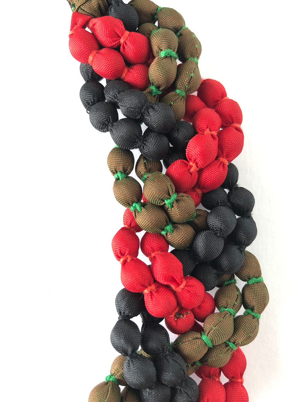 Thumbnail: Multi-Strand Cambodian Honeycomb Necklace in Eclipse