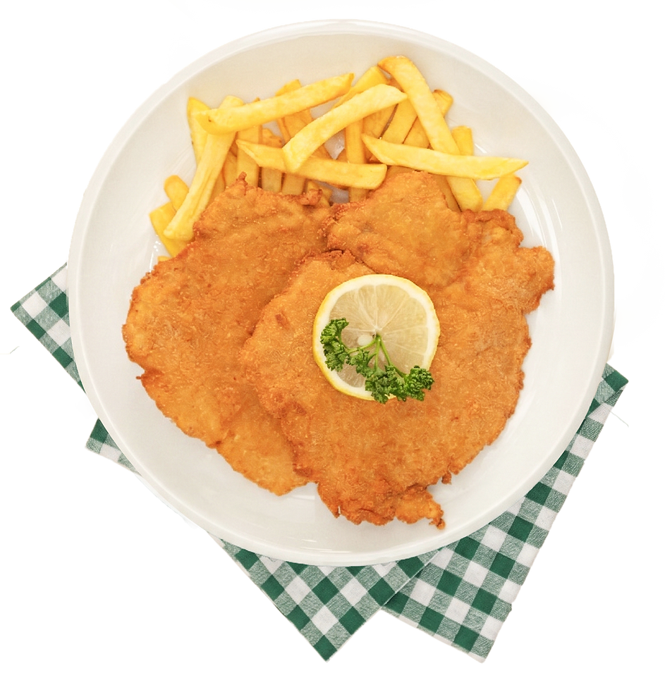 Schnitzel Top view