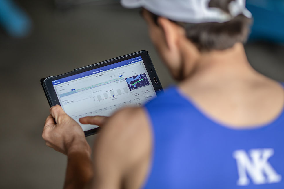 Man using NK LiNK app of an ipad