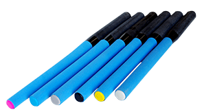 ROW BLUE RUBBER GRIP