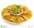 Guacamole Dip and Nachos