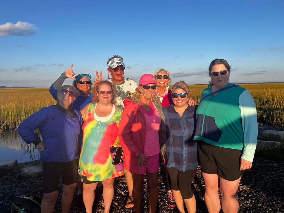 We were never meant to heal alone, my kayaking group