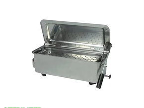 Stainless steel sterilizer box by Maxplus, measuring 8"x5"x3", perfect for sanitizing small tools and equipment.