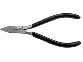 Black-handled pliers labeled Max Plus against a white background. Text reads: ADAM PLIER, Max Plus logo with green leaf.