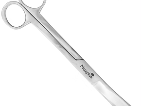 Stainless steel Max Plus clipping scissors, 8 inches long, designed for precision cutting.