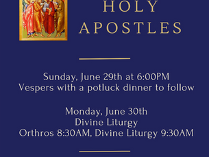 Feast of Holy Apostles