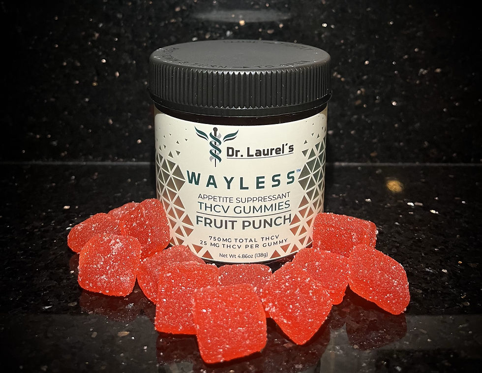 Thumbnail: Dr Laurel's WayLess™  THCV Gummies (Small jar)
