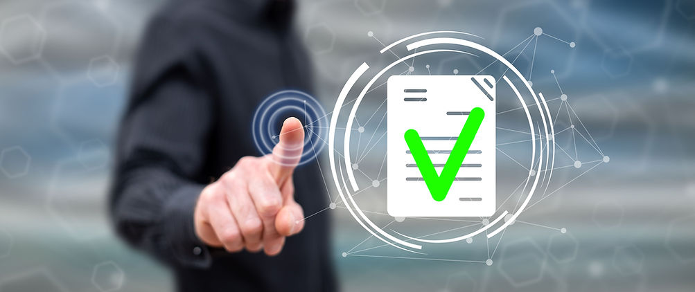 Man touching a document validation concept on a touch screen with his finger.jpg