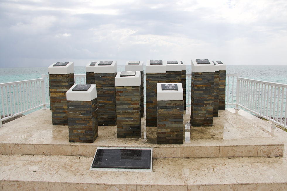 The Hurrican Dorian Memorial for the 17 lives lost in High Rock, Grand Bahama.