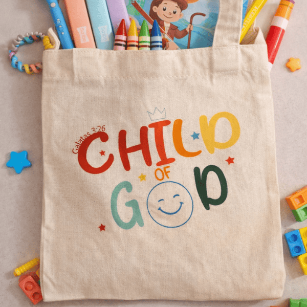Tote bag de lienzo con frase estampada, ideal para uso diario o regalo