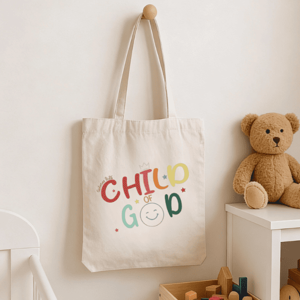 Tote bag de lienzo con frase estampada, ideal para uso diario o regalo