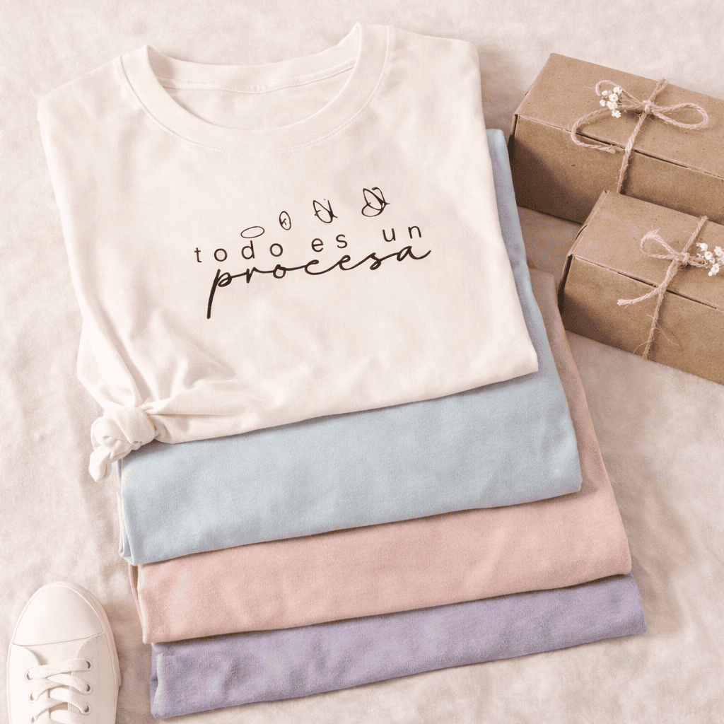 Camiseta estampada con frase inspiradora, uso diario o regalo