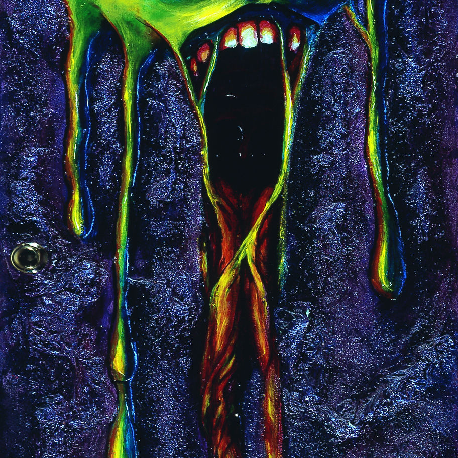 acrylic painting/sculpture "Touch"