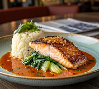 Crispy Skin Salmon with Lemongrass Chili Sauce