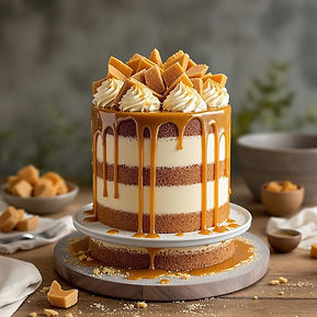 Bonfire Night Caramel Ginger Cake