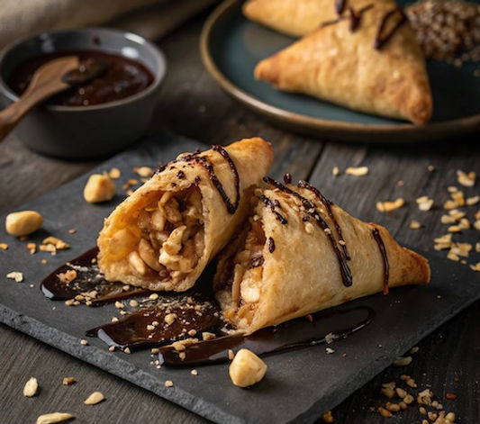 Peanut Butter Cheesecake Samosas
