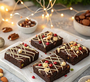 Christmas Date Brownies